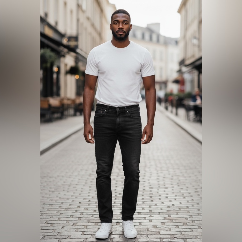 Mens Levis 510 Slim Jeans Black, W29 L32